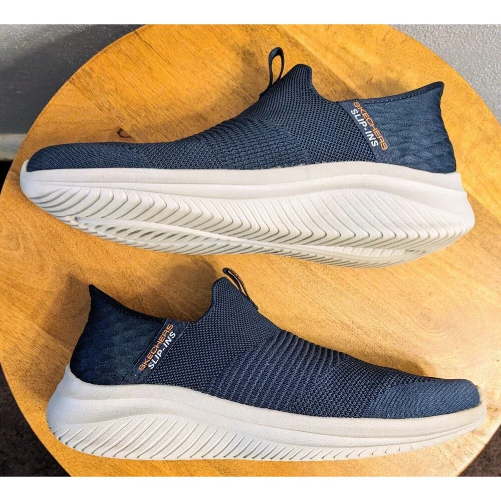 Skechers Ultra Flex 3.0 Smooth Step Shoes Men's 11 Wide Navy Slip-Ins 232450W